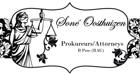 Soné Oosthuizen Attorneys  - Attorney Business Logo
