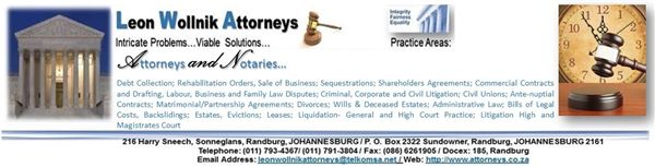 Leon Wollnik Attorneys and Notaries  - Attorney Business Logo