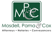 Mosdell, Pama & Cox Attorneys - Attorney Business Logo