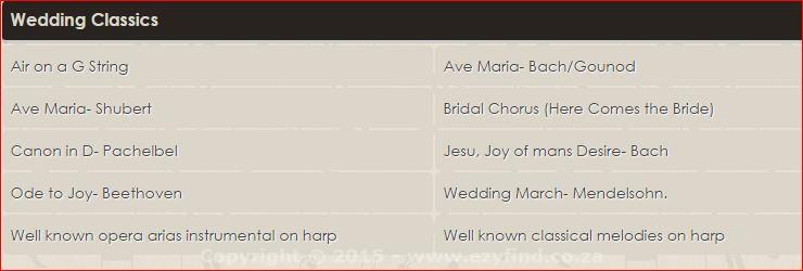 Musical Harmonious Music for your special day