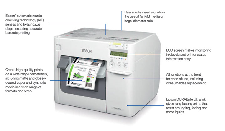 Epson TM-C3500 Digital Label Printer