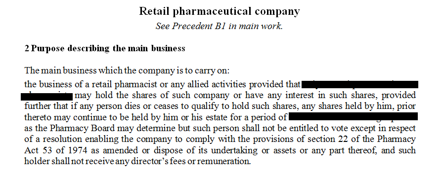 Retail pharmaceutical company